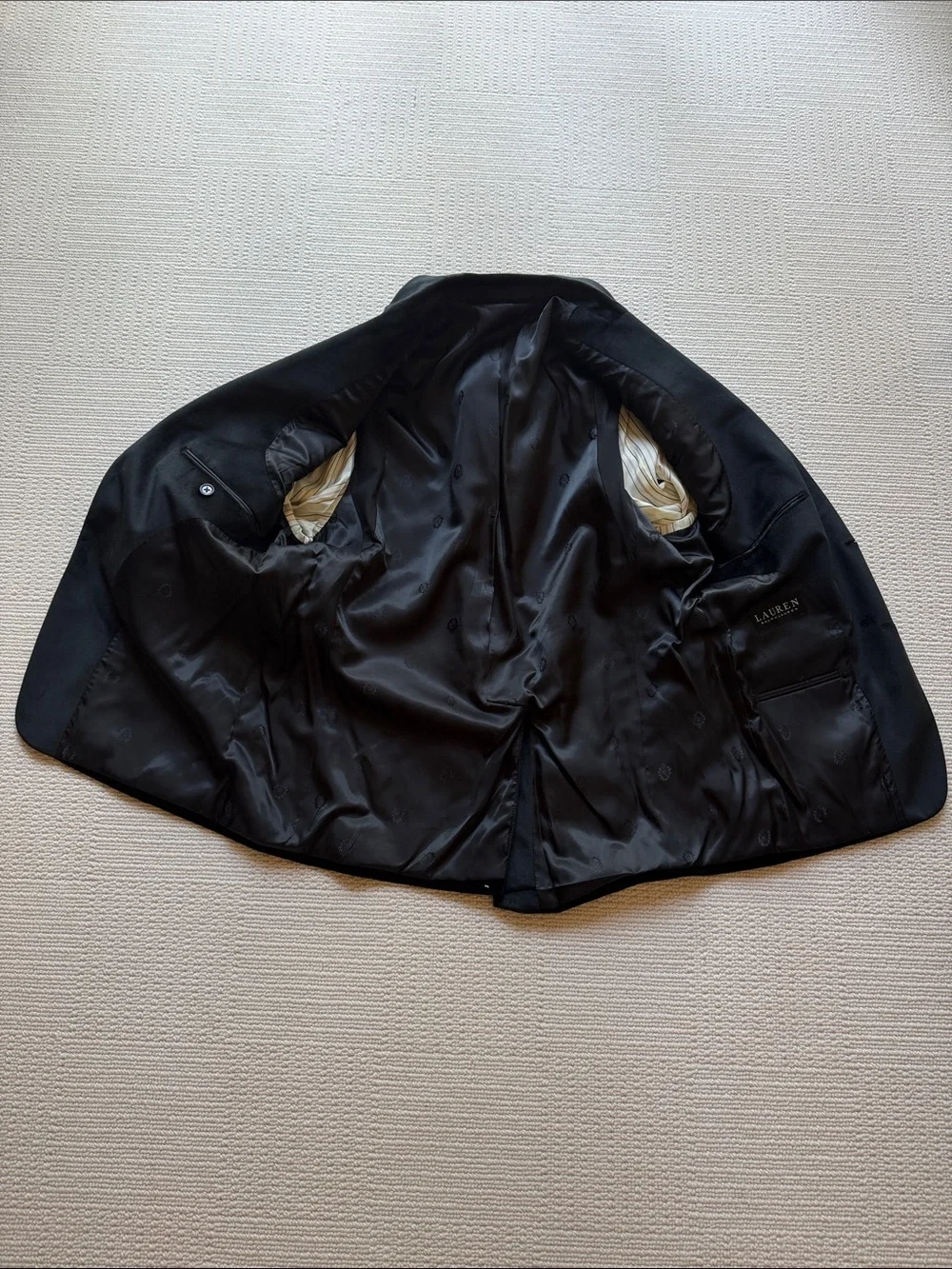 Ralph Lauren Men's Black Suede Sport Coat Blazer Size 38S